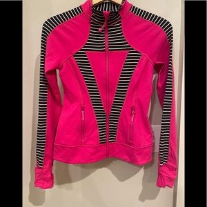 Pink, black, white ivivva by Lululemon jacket, size 14 XS